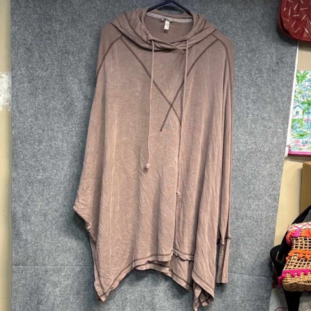Free People Elderberry Tea oversized thumb hope long sleeve hooded sweatshirt M